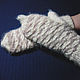 Order Women's knitted mittens White coffee. Warm Yarn. Livemaster. . Mittens Фото №3