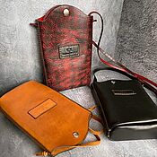 Кожаный портфель из кожи комбинированного цвета
