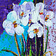 Painting orchid 'White Orchid' oil on canvas. Pictures. Svetlana Samsonova. My Livemaster. Фото №4