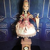 Интерьерная кукла: Будуарная куколка «Весенняя роза»