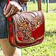 Order Leather bag for women 'Japanese dragon'. schwanzchen. Livemaster. . Classic Bag Фото №3