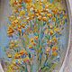 Oil painting 'Yellow flowers. Provence', framed, oval. Pictures. Zhanne Shepetova. My Livemaster. Фото №5