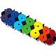 Barrette automatic 'rainbow' black, multi-colored barrette, Hairpins, Moscow,  Фото №1
