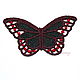 Embroidery applique colorful butterfly lace openwork, Applications, Moscow,  Фото №1