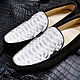 Men's moccasins, made of genuine python leather, and gray suede. Moccasins. SHOES&BAGS. My Livemaster. Фото №4