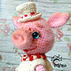Lucille pig toy, Stuffed Toys, Moscow,  Фото №1