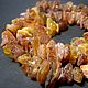 Healing raw amber, Necklace, Feodosia,  Фото №1
