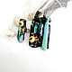 Jewelry set of glass Starlight Night pendant and ring. Jewelry Sets. MyFusedGlass. Online shopping on My Livemaster.  Фото №2