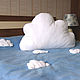 Gift to a friend-a soft cloud pillow and a blue blanket with clouds. Blankets. Lara (EnigmaStyle). Online shopping on My Livemaster.  Фото №2