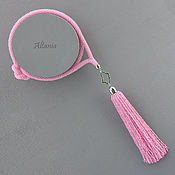 Украшения handmade. Livemaster - original item Pink flower with pendant with bead brush. Handmade.