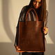 Сумка кожаная женская коричневая. Классическая сумка. Migoto_bags. Интернет-магазин Ярмарка Мастеров.  Фото №2