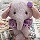 Заказать Лавандовая слоняшка - интерьерная игрушка в стиле Тедди. Лариса  Иутина (radost-larisai) (radost-larisai). Ярмарка Мастеров. . Игрушки Фото №3