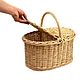 Order Wicker basket with a lid for a picnic medium. basket of vines. SiberianBirchBark (lukoshko70). Livemaster. . Basket Фото №3