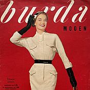 Винтаж handmade. Livemaster - original item Vintage magazine Burda Moden 1 1957 (January). Handmade.