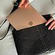 Мужской портфель для MacBook из натуральной кожи питона. Портфель. ELUSION. Ярмарка Мастеров.  Фото №12