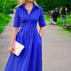 Dress - shirt with a long skirt in 'Blue bird '. Dresses. Lana Kmekich (lanakmekich). Online shopping on My Livemaster.  Фото №2