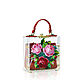 Эксклюзивная сумка с уникальной вышивкой бисером «Rose», Клатчи, Москва,  Фото №1