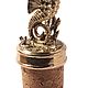 Decorative stopper for the bottle ' seahorse'. Utensils. Master Lihman. My Livemaster. Фото №6