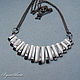 Copy of Necklace of hematite and marble, Necklace, Irkutsk,  Фото №1