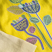 Одежда handmade. Livemaster - original item Bright linen Shirt patchwork with embroidery. Handmade.