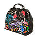 Order Medium bag ' Cheshire Embroidery on a branch'. Pelle Volare. Livemaster. . Valise Фото №3