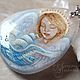 Order Amulet pendant with angel painting ' On the wings of Love '. Picture&miniature lacquer painting. Livemaster. . Pendant Фото №3