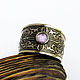 Кольцо с аметистом Violette, нейзильбер. Кольца. Армелус (Armelus Jewelry). Ярмарка Мастеров.  Фото №6