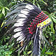 Indian Headdress, Native American Warbonnet with double feathers. Carnival Hats. Indian Headdress Co. My Livemaster. Фото №4