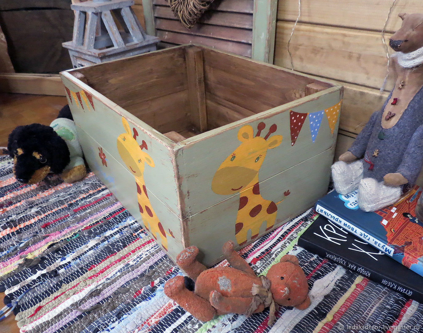 Ящик для книг и игрушек (низкий)