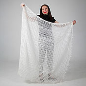 Аксессуары handmade. Livemaster - original item Down shawl/shawl 
