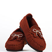 Обувь ручной работы handmade. Livemaster - original item ISEO felt loafers, 100% wool. Handmade.