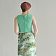 Summer skirt with a green pattern staple. Skirts. Skirt Priority (yubkizakaz). My Livemaster. Фото №4