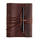 Leather notebook with strap winding genuine leather Crazy Horse. Notebooks. Ptaho. Online shopping on My Livemaster.  Фото №2