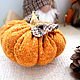 Autumn decor Dwarf with pumpkin, gift house charm. Stuffed Toys. CozyGnomes. Online shopping on My Livemaster.  Фото №2