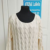 Одежда handmade. Livemaster - original item dresses: Knitted knitwear dress with lace. Handmade.