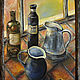 Oil painting in frame still life WITH JUGS. Pictures. pictures & decor of TanyaSeptember. My Livemaster. Фото №4