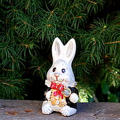 Подарки к праздникам handmade. Livemaster - original item Figurine: White Rabbit. Handmade.