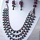 Order 3niti NECKLACE EARRINGS - GREEN SAPPHIRES - brealey, RUBIES. Dorida's Gems (Dorida-s-gems). Livemaster. . Necklace Фото №3