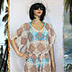 Beach tunic `Warm sand`, a delicate, lightweight, tunic for a holiday.
