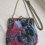 Сумки и аксессуары handmade. Livemaster - original item Beaded handbag knitted. Vintage style.. Handmade.