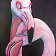 Order Bird Oil Painting Flamingo. Kind paintings by Irina Belozerova. Livemaster. . Pictures Фото №3