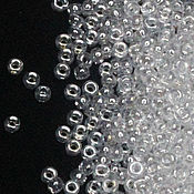 Материалы для творчества handmade. Livemaster - original item Miyuki Beads 15/0 160 Japanese Miyuki Beads Round 5 grams Transparent. Handmade.