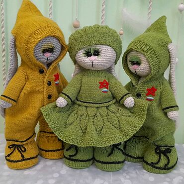 Куклы и игрушки ручной работы. Ярмарка Мастеров - ручная работа Зайка-защитник Отечества. Handmade.