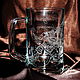 Самурай. Пивная кружка. Кружки и чашки. 'Белый Дракон' гравировка стекла. Интернет-магазин Ярмарка Мастеров.  Фото №2