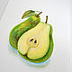 Картина акварелью груша, авокадо на кухню, Картины, Екатеринбург,  Фото №1