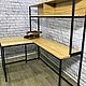 Компьютерный стол из ясеня в стиле Loft. Столы. Лиственница Сибири (listsib). Ярмарка Мастеров.  Фото №5