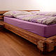 Эксклюзивная кровать в стиле лофт из бруса. Кровати. Кирилл (moscraft). Интернет-магазин Ярмарка Мастеров.  Фото №2