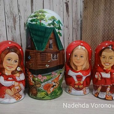 Сувениры и подарки ручной работы. Ярмарка Мастеров - ручная работа Подарочные боксы: Матрешки по фото. Handmade.