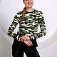 Military Long Sleeve T-shirt, Camouflage T-shirt for Women. Longslives. Lara (EnigmaStyle). My Livemaster. Фото №4