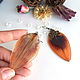 Earrings Large Real Orange Lily Petals Jewelry Brass. Earrings. WonderLand. My Livemaster. Фото №6